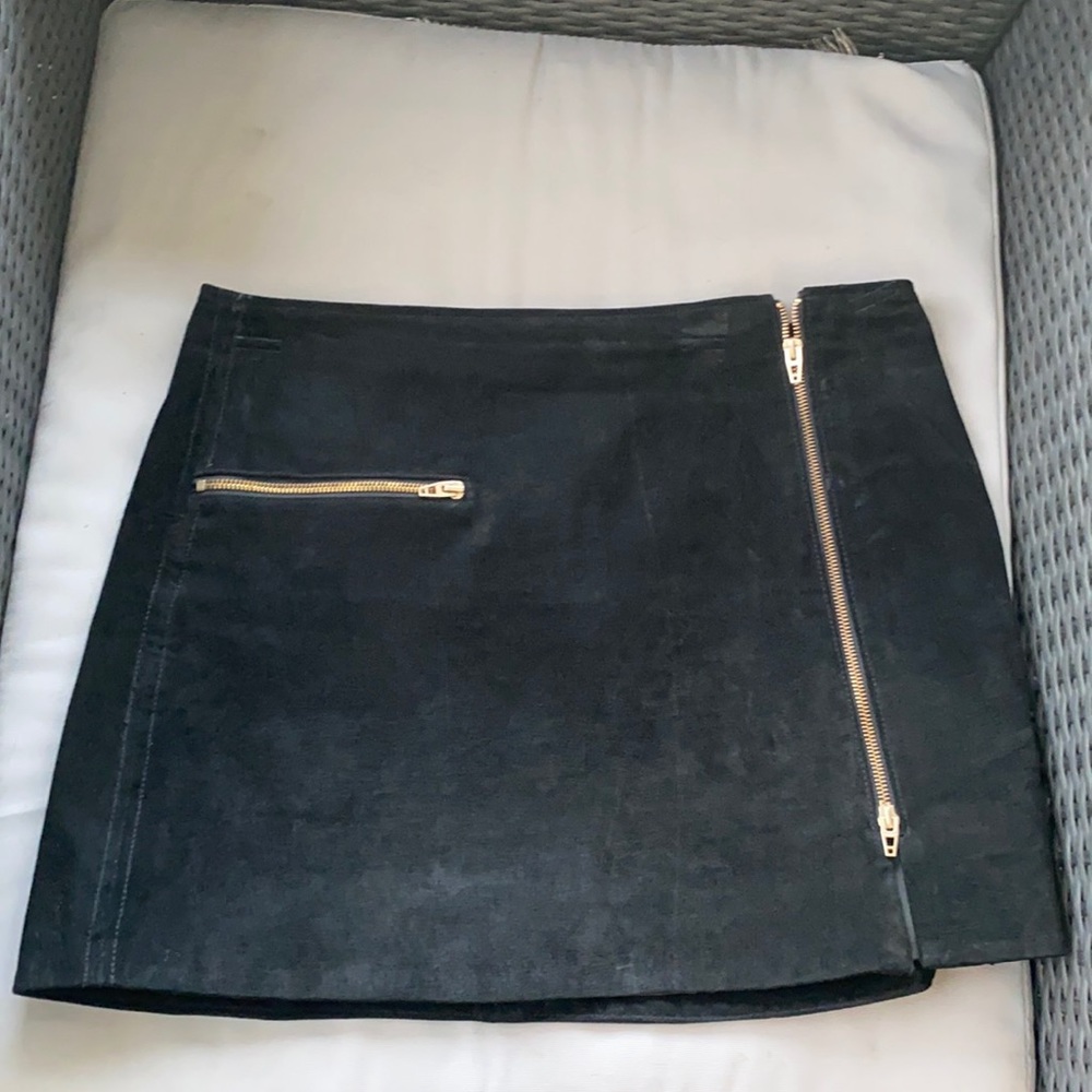 Black mini skirt